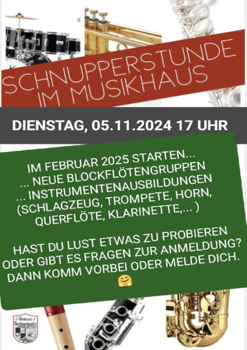 Plakat Instrumentenvorstellung 2024