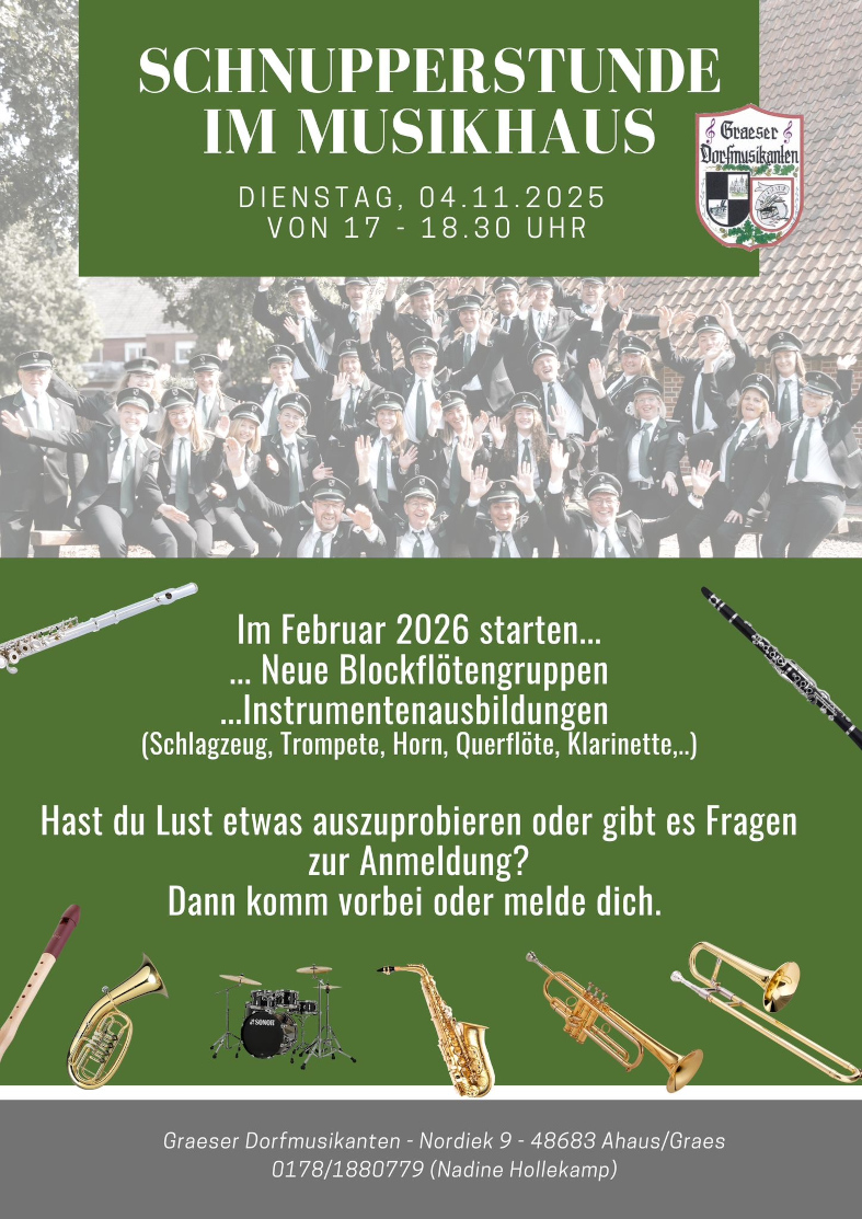 Plakat Instrumentenvorstellung 2025